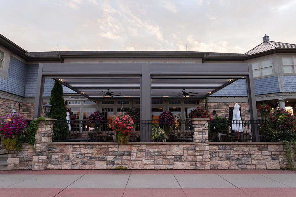 Azenco Outdoor pergola LED lights for restaurants
