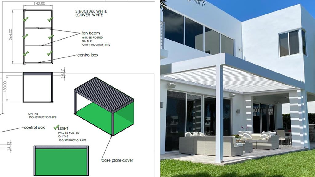 pergola plans attached to house