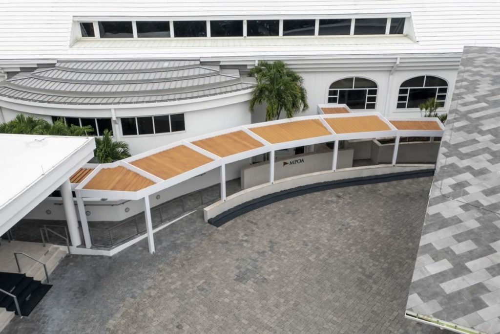 Pergola view from above - commercial project