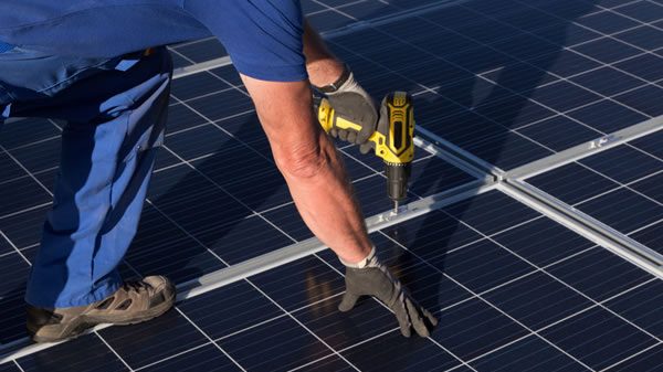 Solar panels - pergola installation