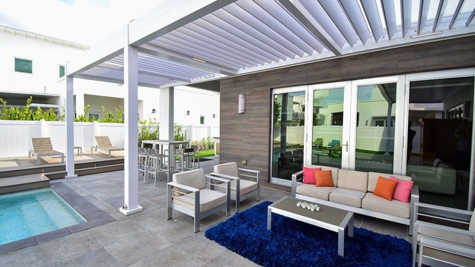 Motorized aluminum pergola maintenance tips by Azenco Ouitdoor
