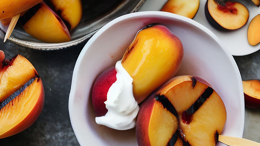 outdoor cooking ideas -Grilled fruits as dessert. Perfect outdoor cooking ideas.