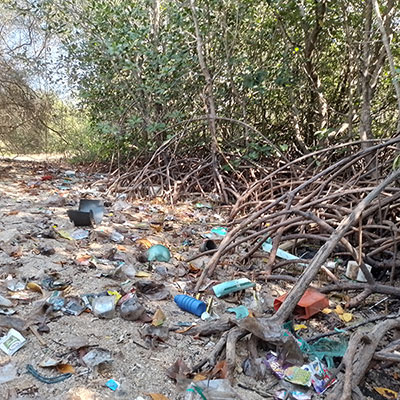 BEFORE 4ocean beach cleanup Jembrana Sumberkima Ocean - Partner Azenco Outdoor