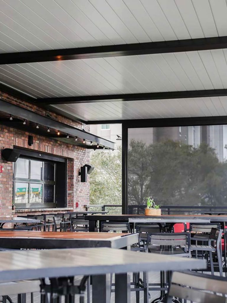 Pergola World of Beer outdoor bar