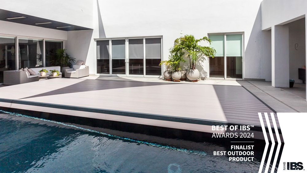 S-LIDE award-winning mobile pool deck by Azenco