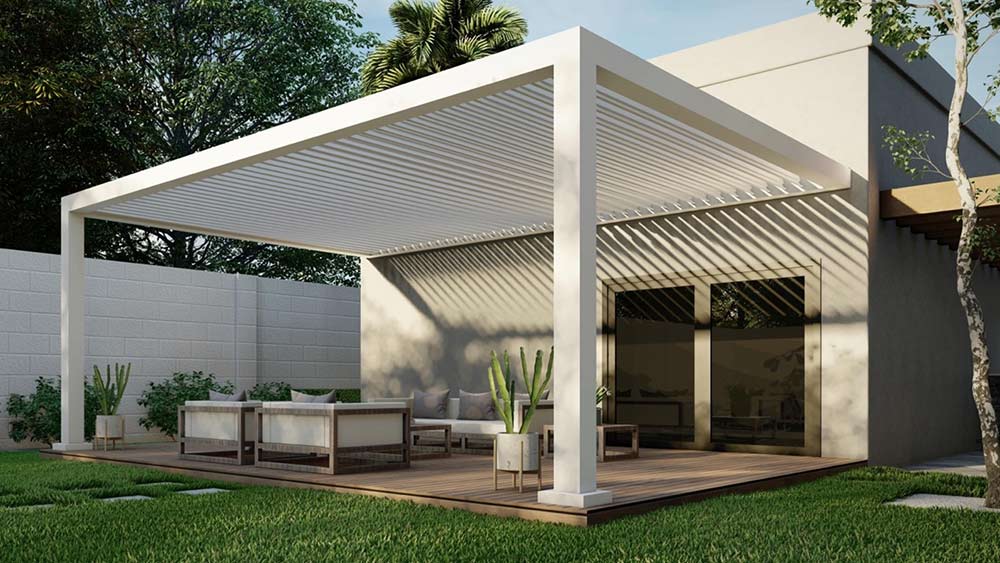 Lattice pergola 3 rendering
