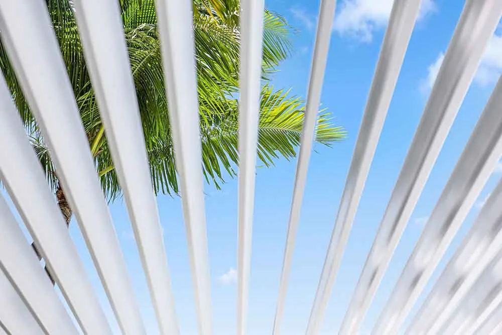 aluminum louver design - white