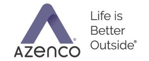Azenco logo and slogan
